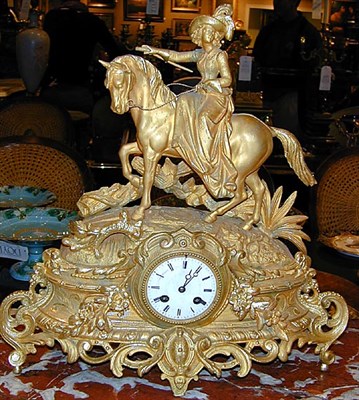 Lot 503 - Napoleon III Gilt-Metal Mantel Clock The...
