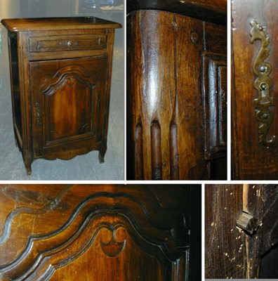 Lot 444 - Provincial Louis XV Style Oak Cabinet The...