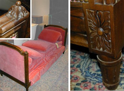 Lot 386 - Louis XVI Style Carved Beechwood Daybed With...