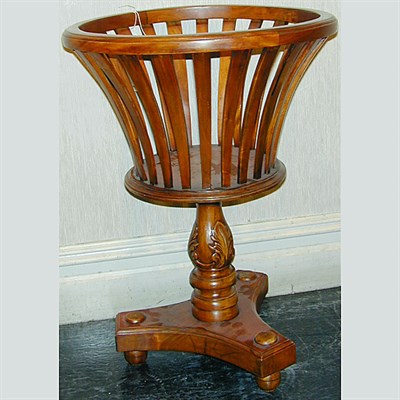 Lot 671 - Louis XVI Style Walnut Stand Of goblet form,...