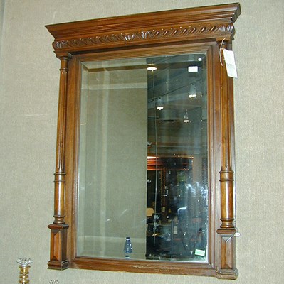 Lot 213 - Henry II Style Walnut Mirror
