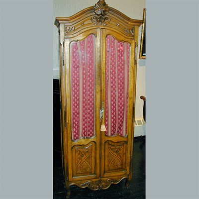 Lot 182 - Provincial Louis XV Style Walnut Vitrine
