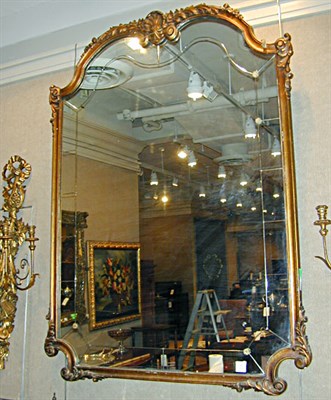 Lot 374 - Louis XV Style Gilt-Decorated Mirror