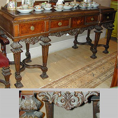 Lot 583 - Renaissance Style Walnut Server The...