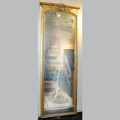 Lot 82 - Victorian Gilt-Wood Pier Mirror