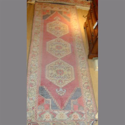 Lot 581 - Oushak Runner En Suite West Turkey, mid 20th...
