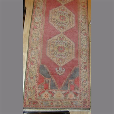 Lot 525 - Oushak Runner West Turkey, mid 20th century...