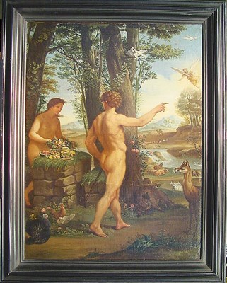 Lot 109 - Flemish School 17th Century ADAM AND EVE IN...