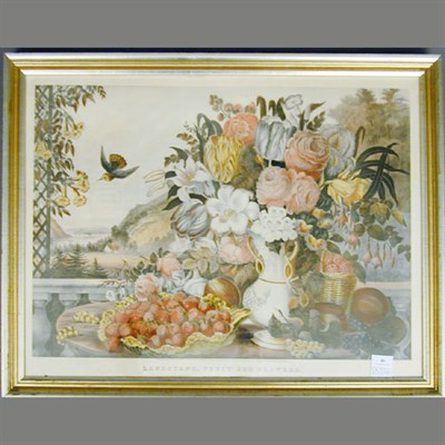 Lot 80 - Currier & Ives, Publishers LANDSCAPE, FRUIT...