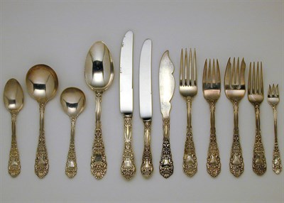 Lot 349 - Dominick & Haff Sterling Silver Flatware...