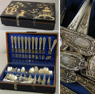 Lot 354 - International Sterling Silver Flatware Service...