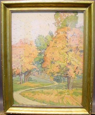 Lot 46 - Jane Peterson 1876-1965 LANDSCAPE WITH MAPLE...