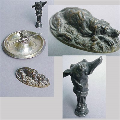 Lot 22 - Group of Desk Articles Comprising a silver...