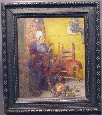 Lot 20 - Carl Duxa Austrian, 1871-1937 WOMAN AT HER...