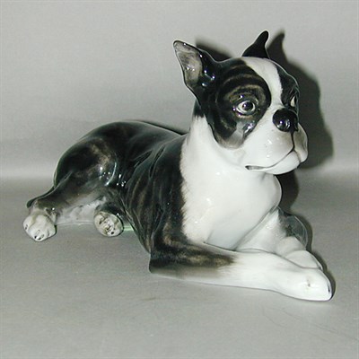 Lot 12 - Rosenthal Porcelain Figure of a Boston Terrier...