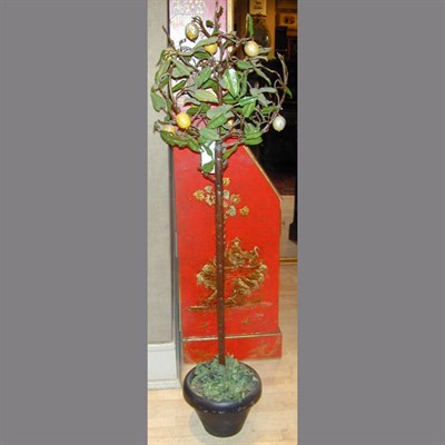 Lot 221 - Painted Tole Topiary