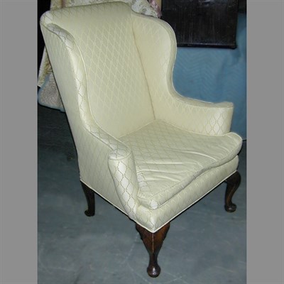 Lot 287 - George II Walnut Wing Chair Second quarter of...