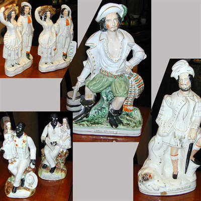 Lot 499 - Group of Six Staffordshire Figures