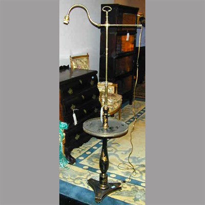 Lot 106 - Regency Style Chinoiserie Decorated Floor Lamp