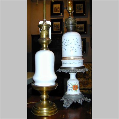 Lot 138 - Two Porcelain Lamps