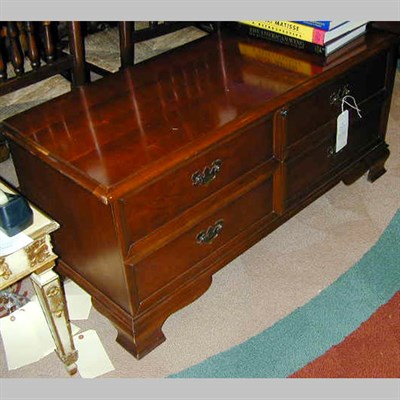 Lot 148 - Georgian Style Fruitwood Blanket Chest