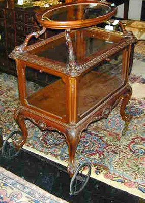 Lot 171 - Victorian Mahogany Tea Cart