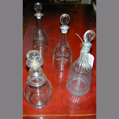 Lot 263 - Group of Four Colorless Glass Decorations