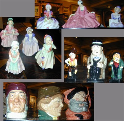Lot 273 - Group of Royal Doulton Porcelain Figures and...