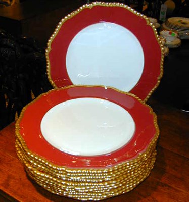 Lot 324 - Twelve Royal Worcester Gilt-Decorated...