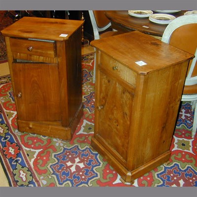 Lot 369 - Two Georgian Style Pine and Burl-Wood Side...