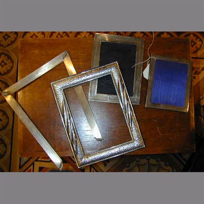 Lot 383 - Group of Four Sterling Silver Frames