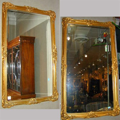 Lot 545 - Pair of Louis XVI Style Gilt-Decorated Mirrors
