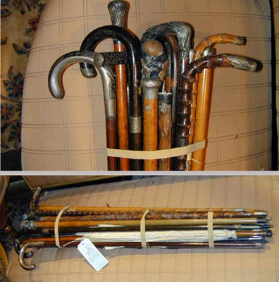 Lot 344 - Miscellaneous Group of Canes and Umbrellas...