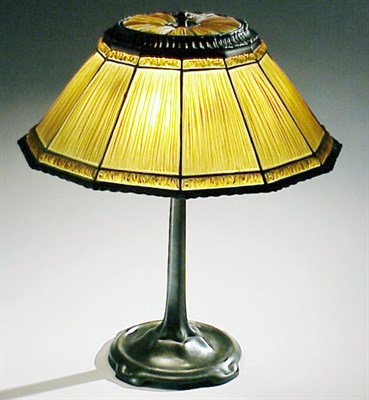 Lot 142 - Tiffany Studios Favrile Glass and Bronze...