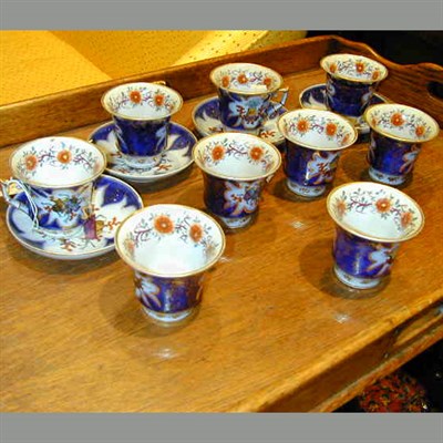 Lot 220 - Group of Oriental Style Tea Cups and Saucers