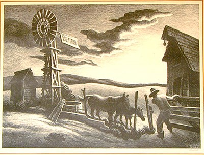 Lot 158 - Thomas Hart Benton NEBRASKA EVENING (F. 45)...