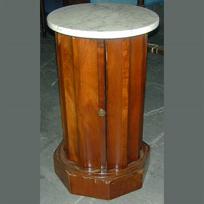 Lot 447 - Pair of Empire Mahogany Pot Cupboards Early...