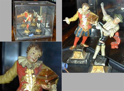 Lot 239 - Pair of Continental Polychrome Carved Wood...