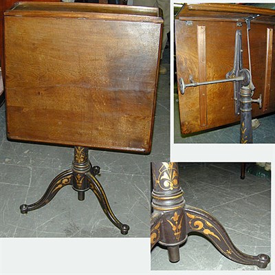 Lot 174 - Victorian Mahogany and Cast Iron Reading Stand