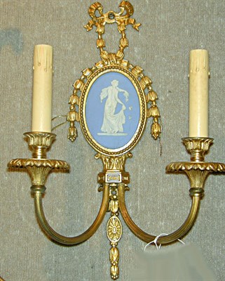 Lot 404 - Pair of Neoclassical Style Gilt-Metal and...