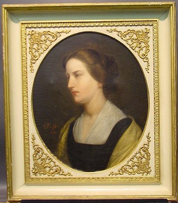 Lot 26 - George Fuller 1822-1884 PORTRAIT OF AGNES...
