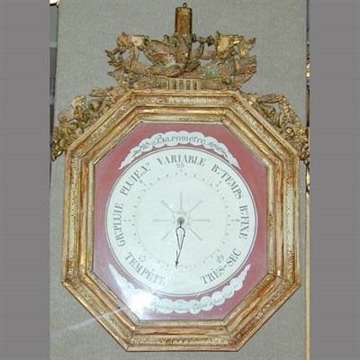 Lot 379 - Louis XVI Style Gilt Wood Barometer