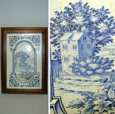 Lot 481A - Framed Delft Plaque