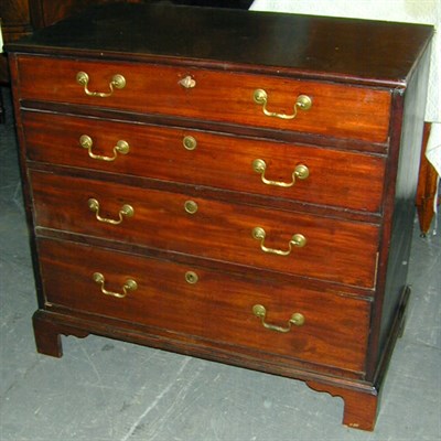 Lot 370 - George III Mahogany Chest of Drawers Late 18th...