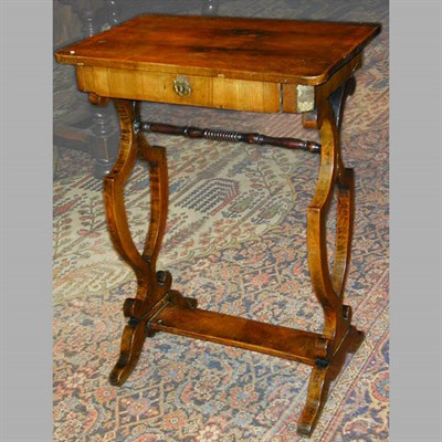 Lot 398 - Continental Rosewood Work Table Second quarter...