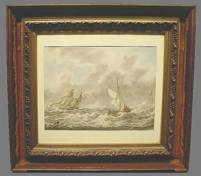 Lot 10 - Dutch School 19th Century SHIPPING OFF A...