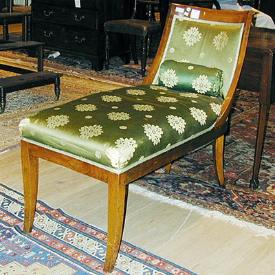 Lot 456 - Empire Mahogany Recamier Early 19th century...