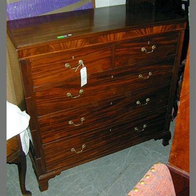 Lot 428 - Late George III Mahogany Chest of Drawers...