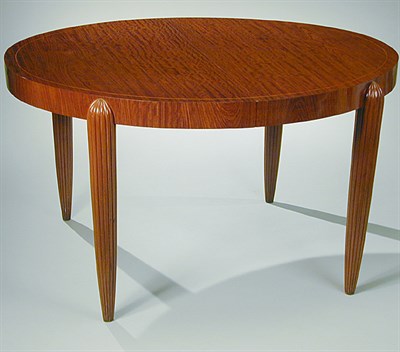 Lot 177 - Art Deco Bubbinga Wood Dining Table The oval...
