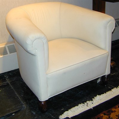 Lot 218 - Pair of Art Deco Club Chairs Each with even...